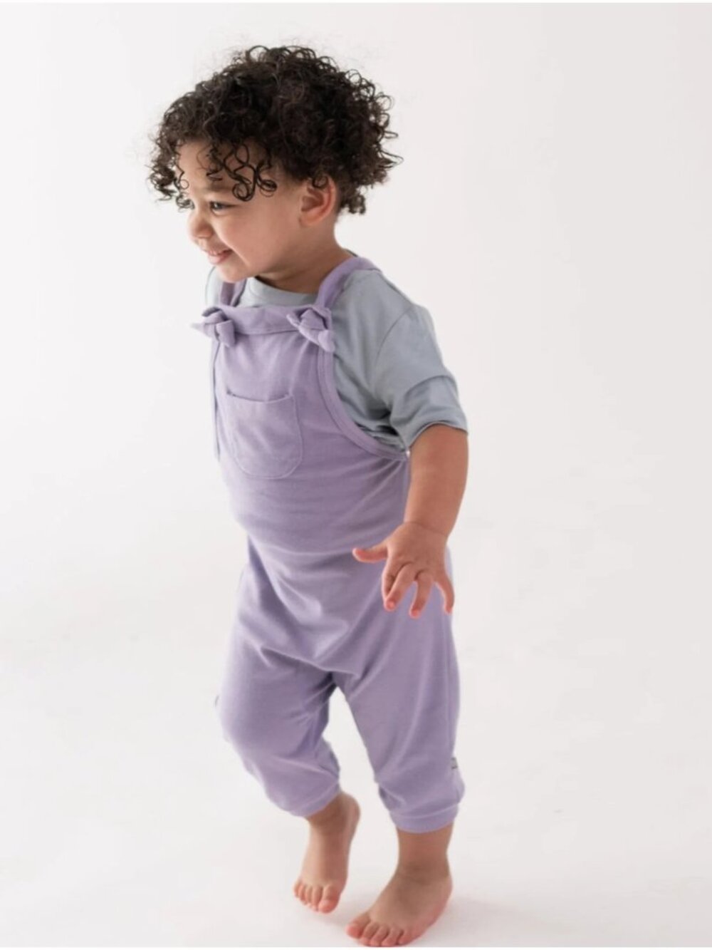 Kyte Baby Bamboo Purple Overalls 2T-4T